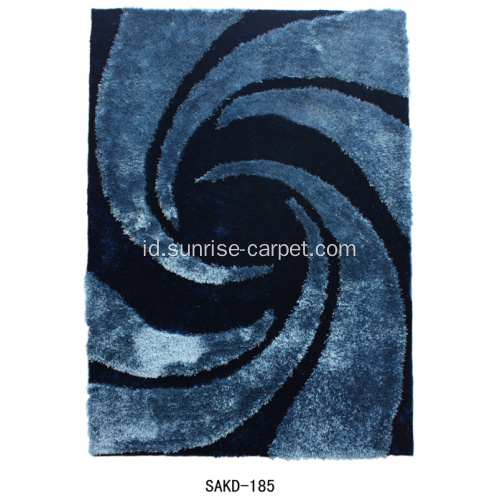 1200D Thick Silk Shaggy Dengan Desain Karpet